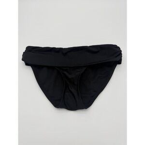 Black Low rise Bikini Swimsuit Bottoms-Women's XS-Fold Over Top-NWOT